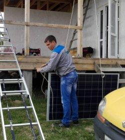 Автономное электроснабжение дома от солнечных батарей, п. Научное, Крым